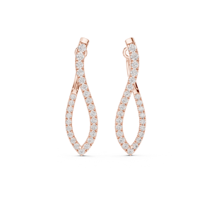 Elegant Fancy Round Diamond Earrings IGI Certified Lab Grown Diamonds Wholesale Luxury <b>Jewelry</b> Retail and Gift Buyers - Product Image 3