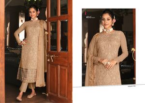 Traje de piedra de Kameez de Salwar para mujer, ropa India Dupatta, bordado, Red de seda, ropa paquistaní - Product Image 5