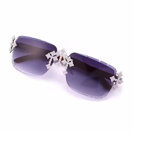 Fashion Diamond Design Sunglasses With Rhinestone Details For Unique Daytime Or Travel Accessories Indian Supplier