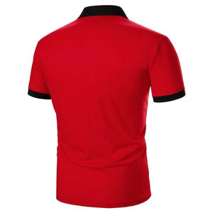 Chemises polo en coton brodées personnalisées, chemises polo à manches courtes pour hommes, chemises polo en coton avec impression, vêtements décontractés - Product Image 2