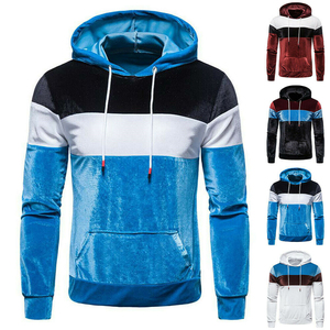 เสื้อฮู้ดกำมะหยี่แฟชั่นฤดูหนาวสำหรับผู้ชาย ออกแบบเองได้ สีพื้นเรียบง่าย สไตล์ใหม่ เสื้อฮู้ดกำมะหยี่ผสมผ้าฝ้าย - Product Image 6