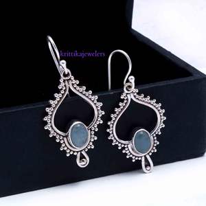 ต่างหูระย้าชุบทองสเตอร์ลิง925คลาสสิกของขวัญคริสต์มาสสำหรับผู้หญิงขายส่ง - Product Image 3