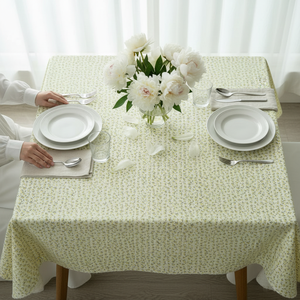 Premium 100% Woven Poplin Cotton Luxury Eco-Friendly Washable Home <b>Tablecloth</b> 140x180cm Durable Elegant Dining - Product Image 5