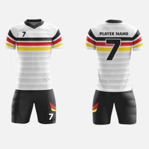 2025 Uniformes de fútbol de entrenamiento y ropa deportiva para hombres, diseño personalizado y logotipo, conjuntos de poliéster de secado rápido, servicio OEM ODM - Product Image 6