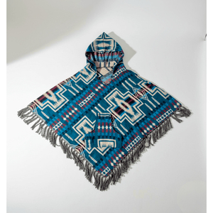 Ponchos à Capuche Géométriques Floraux en Gros, Châles d'Hiver Artisanaux – Fabricant et Exportateur - Product Image 2