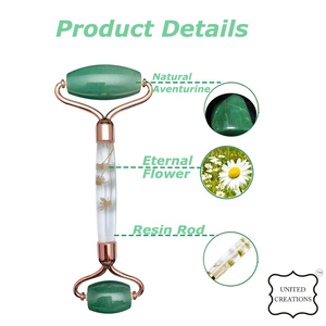 ชุดโรลเลอร์พลอยหินกัวซาทำจากหยกธรรมชาติเป็น100% ดั้งเดิม - Product Image 2