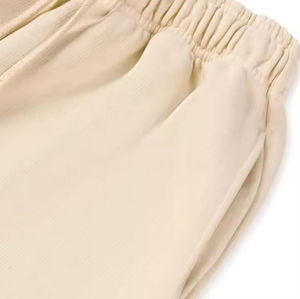Pantalons de survêtement décontractés pour hommes en toile lourde sur mesure Coupe ample Jambes larges 100% coton - Product Image 4