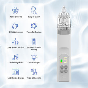 Novo Aspirador <span class=keywords><strong>Nasal</strong></span> Elétrico em Promoção para Bebês e Crianças com Sucção Automática de Muco, Alta Potência de Sucção e Resistência à Água IPX6 - Product Image 2
