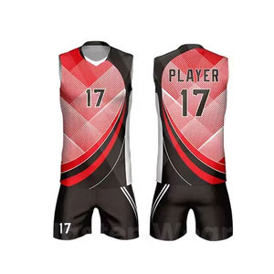 Tenues de volley-ball unisexes personnalisées pour hommes et femmes et meilleur design de votre propre logo, tenue de volley-ball légère - Product Image 6