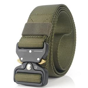 Outdoor Utility Hiking Belt with Heavy-Duty Seat Belt <b>Buckle</b> and Quick-Release Design for Work and Adventure Activities - Product Image 4