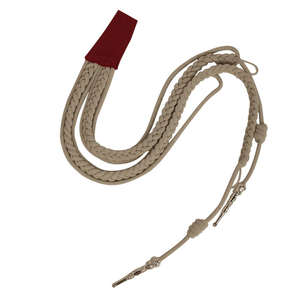Aiguillette uniforme de cérémonie dorée et argentée de bonne qualité personnalisée avec 2 embouts 2024 vente quantité en vrac - Product Image 6