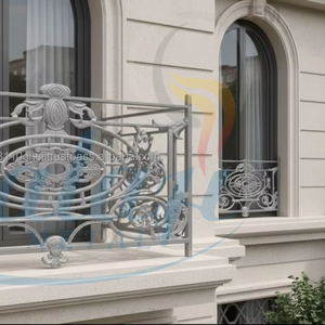 Modern Design Polished Grey Cast Iron Adjustable UV <b>Protected</b> Rust Resistant Railing Panel Premium Home Balcony Architecture - Product Image 4