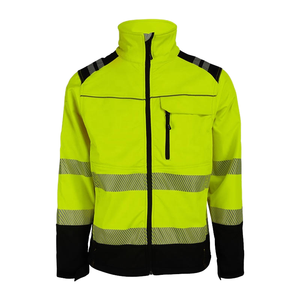 Veste d'hiver haute visibilité pour les travailleurs de la construction Vêtements de travail réfléchissants en polaire doublée orange Logo uniforme imperméable - Product Image 2