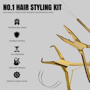 Premium Quality Hand Made Gold plasma color <b>hair</b> <b>extension</b> with private Labelling - Product Image 4