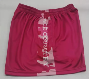 Short de rugby 100% coton de haute qualité pour femmes taille élastique poche à fermeture éclair conception respirante Logo personnalisable Short chaud - Product Image 2