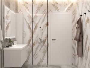 Intérieur moderne <span class=keywords><strong>Porte</strong></span> affleurante plate blanche Smart Pro Portes affleurantes à noyau solide en fibre de bois - Product Image 2