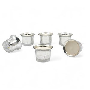 Luxury Scented Cylinder Glass <b>Jar</b> Votive Holder Elegant Fragrance <b>Oil</b> Bars Beeswax Christmas Valentine's Day Eco-Friendly - Product Image 3