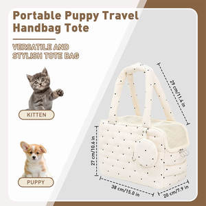 Grooming Tote Bag With Waterproof Lining Perfect For Holding Brushes Combs Hoof Picks Clippers And <b>Pet</b> Care Products for sale - Product Image 2