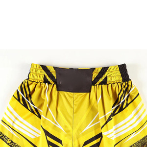 Shorts de combat MMA personnalisés avec logo sur le devant, taille élastique en satin, imperméables, respirants, séchage rapide, athlétiques - Product Image 4