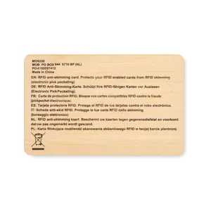 ที่ใส่บัตรและธนบัตรไม้ไผ่แบบรักษ์โลก CUSTOS พร้อมระบบป้องกัน RFID อุปกรณ์ที่ยั่งยืน - Product Image 5