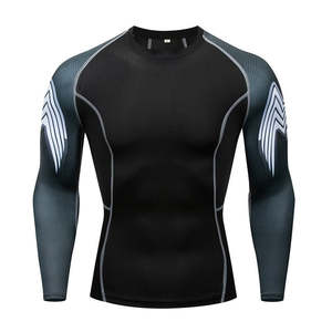 Protège-éruption unisexe respirant 100% polyester avec fonction de séchage rapide UPF 50 manches longues vierges sublimées pour la salle de sport et le MMA - Product Image 6
