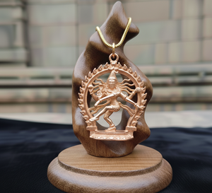 Labradorite Rhodium Link <b>Chain</b> Necklace Daily Wear Mix Shiva Islamic Pendant <b>Gold</b> Plated Trending Spiritual Gift Women Unisex - Product Image 3