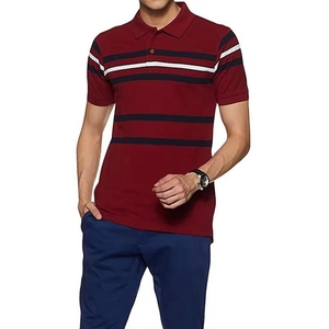 Lo último en camisetas de polo informales de manga corta para hombre con logotipo personalizado al por mayor de 2025, lona de algodón con diseño de patrón sólido - Product Image 1