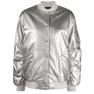 Chaqueta de satén de manga larga para mujer personalizada de calidad superior Ropa de calle con relleno de algodón Servicios OEM - Product Image 6