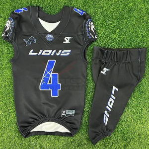 Uniforme de football américain pour adultes de haute qualité, léger, respirant, court, à séchage rapide, confortable, vêtements de sport, service OEM - Product Image 6