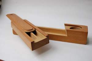 Juego de bolígrafos de regalo de lujo de alta calidad de bambú hecho a mano detallado bolígrafo de madera con logotipo grabado personalizado con caja de madera - Product Image 2