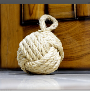 Bouchon de porte en corde de jute à nœud de singe (4 lb)-corde épaisse tressée à la main-décor nautique - Product Image 2