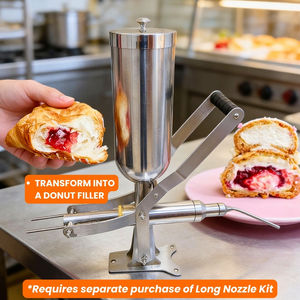 Máquina Manual para Rellenar Churros <span class=keywords><strong>de</strong></span> 5L, Inyector <span class=keywords><strong>de</strong></span> Mermelada <span class=keywords><strong>de</strong></span> Acero Inoxidable para Puestos <span class=keywords><strong>de</strong></span> Comida Callejera - Product Image 2