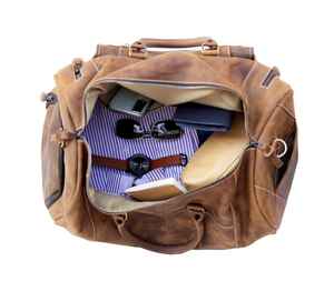 Sacs de voyage en cuir véritable élégants de haute qualité, sacs pour ordinateur portable, sacs à dos décontractés imperméables convertibles, logo personnalisé, hommes femmes - Product Image 4