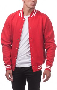 Haute qualité hommes Letterman hiver Bomber Varsity veste tendance personnalisé Streetwear avec broderie bouton décoration en gros - Product Image 3