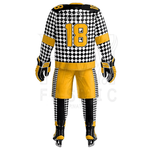 Shorts de hockey sur glace de haute qualité 100% polyester avec design imprimé couleur personnalisé, séchage rapide et respirant - Product Image 3