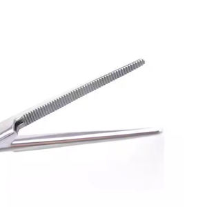 Kelly Forceps Straight 6.25-Inch Extra Long Clamp - Surgical Locking Ratchet <b>Screw</b> Joint Serrated Kelly Forceps By Surgiright - Product Image 5