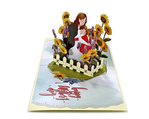 2025การ์ดป็อปอัพของขวัญ3D แบบกำหนดเองเทรนด์ใหม่งานพิมพ์แฮนด์เมดในเวียดนาม HMG สำหรับวันเกิดหรือวันแม่ - Product Image 2