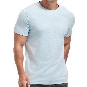 Camisetas Personalizadas de Cuello Redondo y Corte Ajustado para Hombre, 100% Algodón Jersey, 300 Gramos, Estilo Urbano, Diseño Sólido, MOQ Bajo, Servicio OEM - Product Image 5