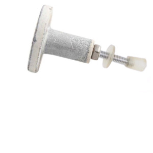 Tiradores desgastados de hierro fundido blanco rústico de estilo industrial, tiradores de cajón de cerámica para cocina, dormitorio, tocador, comedor - Product Image 2