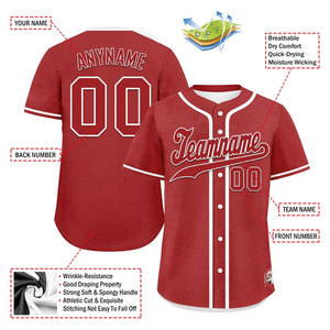 Maillot de baseball OEM toutes saisons taille personnalisée et logo quantité minimale de commande bas chemises boutonnées uniforme sportif Eshel Intl Sialkot - Product Image 3