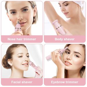 Afeitadora Eléctrica para Mujer 4 en 1, Depiladora Indolora en Húmedo y Seco, Cuchilla Única para Línea del Bikini, Axilas, Piernas, Brazos y Rostro, USB, IPX7 - Product Image 6