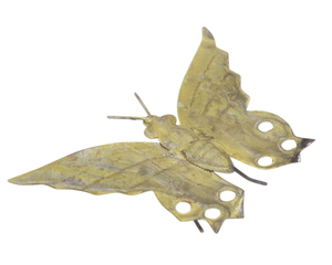 Décoration de jardin en fer jaune en forme de papillon, design Art Déco, objet décoratif multifonctionnel de petite taille - Product Image 5