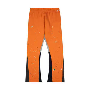 Pantalones de chándal acampanados de alta calidad para hombre, pantalones de chándal apilados con cintura elástica, diseño de galería informal, transpirable, Invierno - Product Image 2