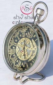 Brass Home Office Decor Desktop Clock Vintage Style Clock Collectible Designer Beautiful Nautical Decor Clock - Product Image 3