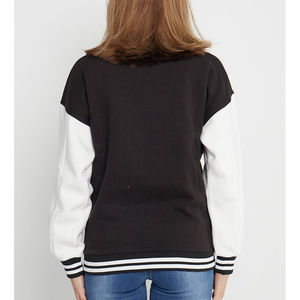 เสื้อแจ็กเก็ตเบสบอลสำหรับผู้หญิงเสื้อแจ็กเก็ตผ้าแคนวาสส์ทันสมัยสำหรับฤดูใบไม้ร่วงและฤดูหนาว - Product Image 3