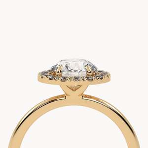 แหวนหมั้นเพชรเพาะเลี้ยงในห้องปฏิบัติการ Harvey ทอง 14k - Product Image 3