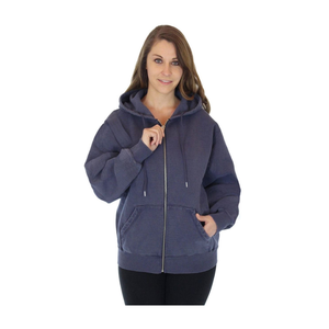 Sudadera con Capucha Corta de Algodón para Mujer, con Cierre, Bolsillo y Diseño Antibolitas - Product Image 6
