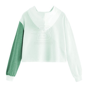 Sudadera Corta Informal para Mujer, Color Personalizado, Ligera, de Algodón y Poliéster, Hecha en Pakistán, con Logotipo Frontal, para Invierno - Product Image 2