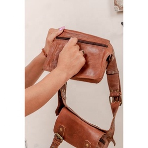 Riñonera de cuero genuino LW, cinturones de bolsillo de cuero elegantes, cinturón de viaje hecho a mano, colección elegante Unisex, cinturones de bolsillo a la cadera - Product Image 5