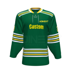 Jersey de Hockey sobre Hielo Unisex Personalizado OEM de Alta Calidad, 100% Poliéster, Hecho en Pakistán, con Impresión del Nombre del Equipo, para Adultos, Ropa Deportiva - Product Image 2